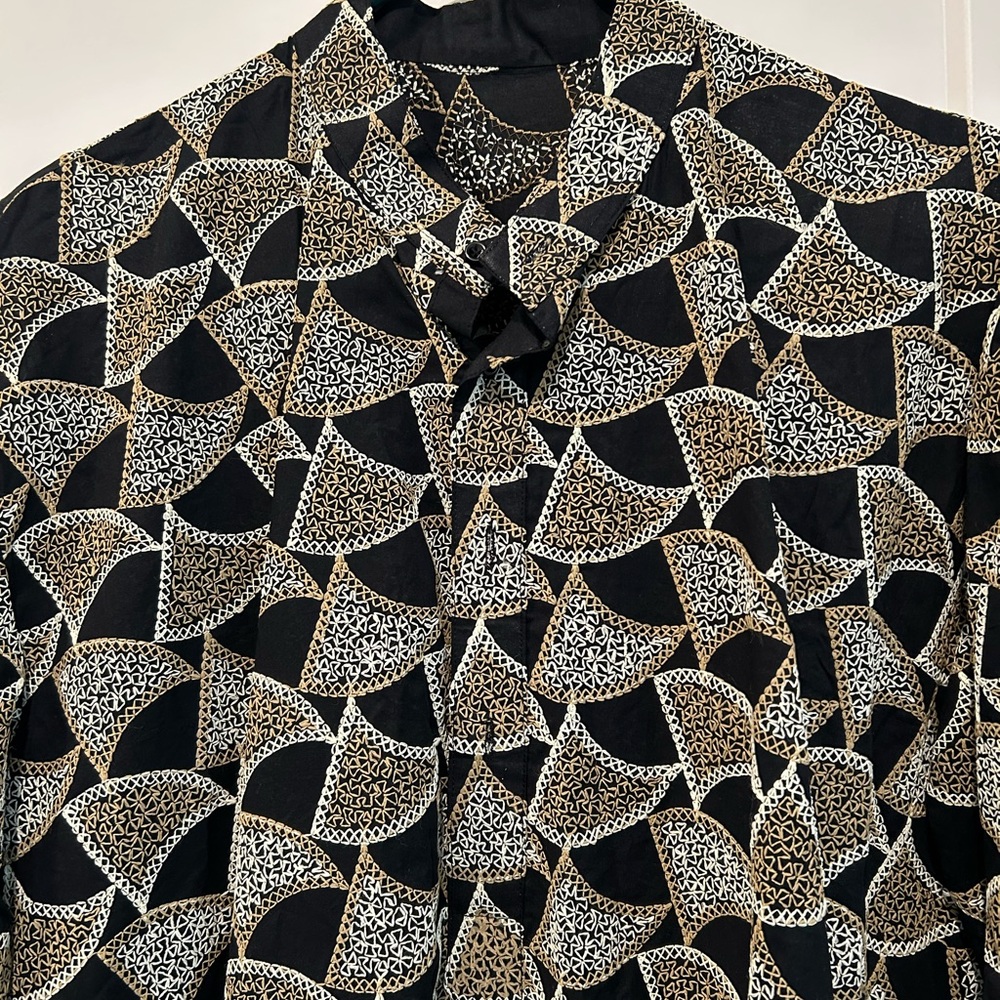 Geometric Patterned Coat - image 2